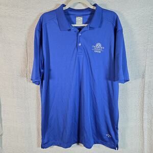 Callaway Opti-Dri Polo Shirt Mens XL Blue Farmers Insurance Open Torrey Pines